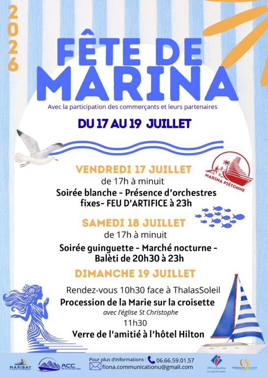 Affiche A3 fête de Marin